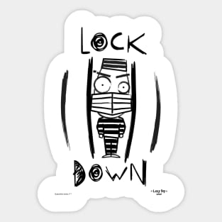 lock down Sticker